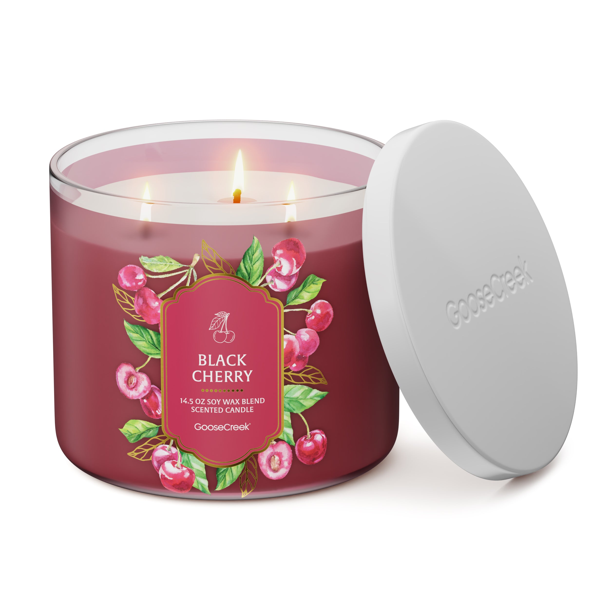 Black Cherry 3-Wick Candle - Image 3