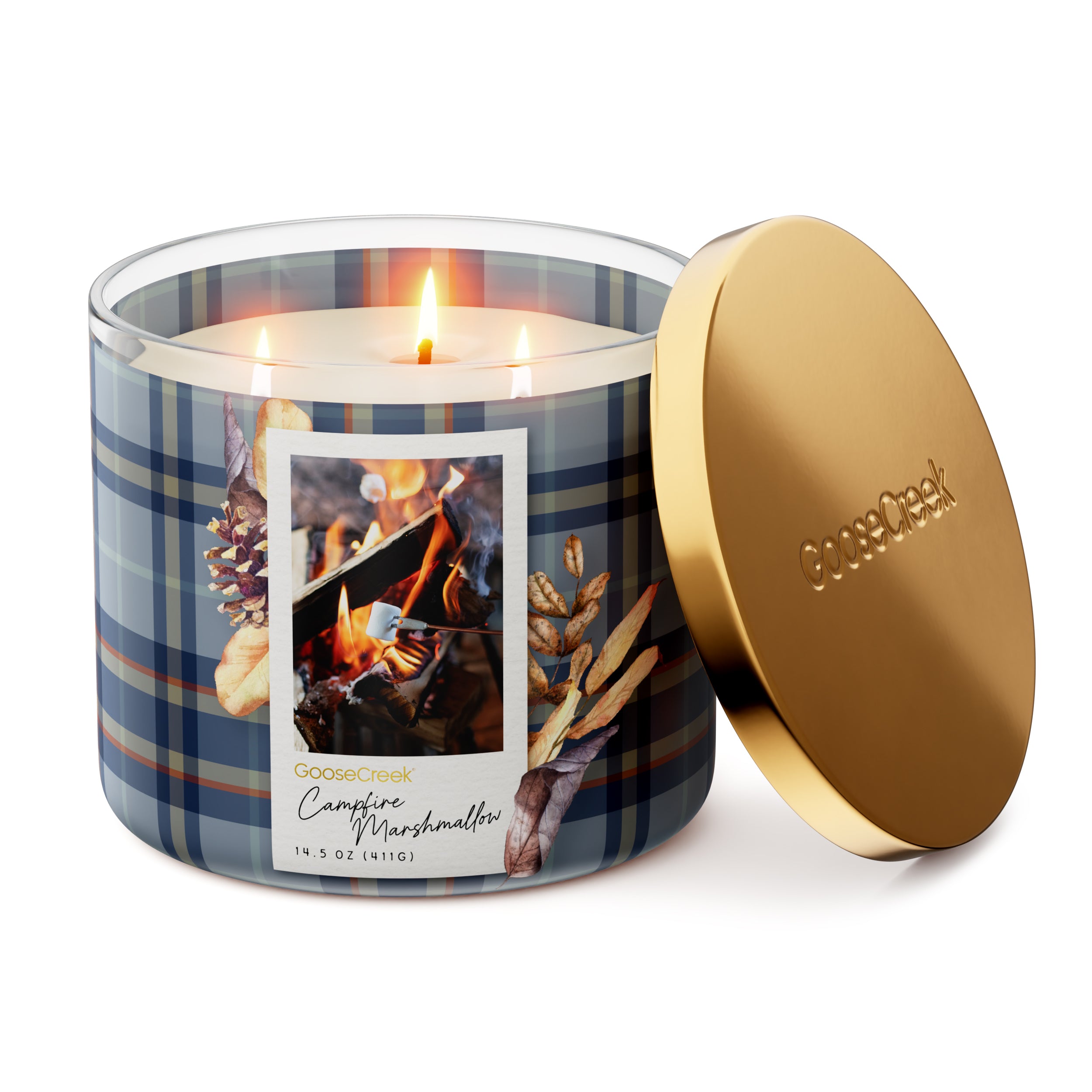 Campfire Marshmallow 3-Wick Candle - Image 3