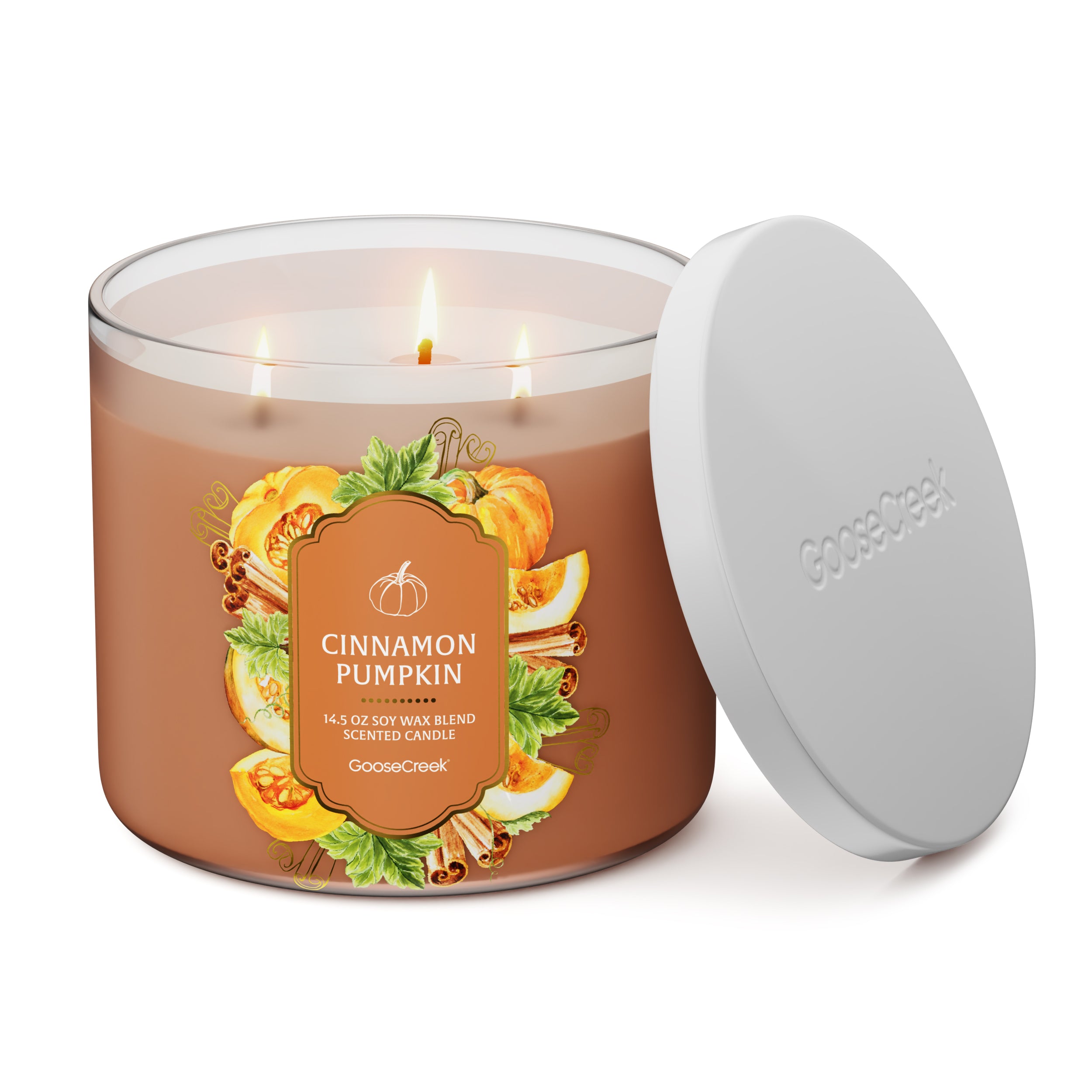 Cinnamon Pumpkin 3-Wick Candle - Image 3