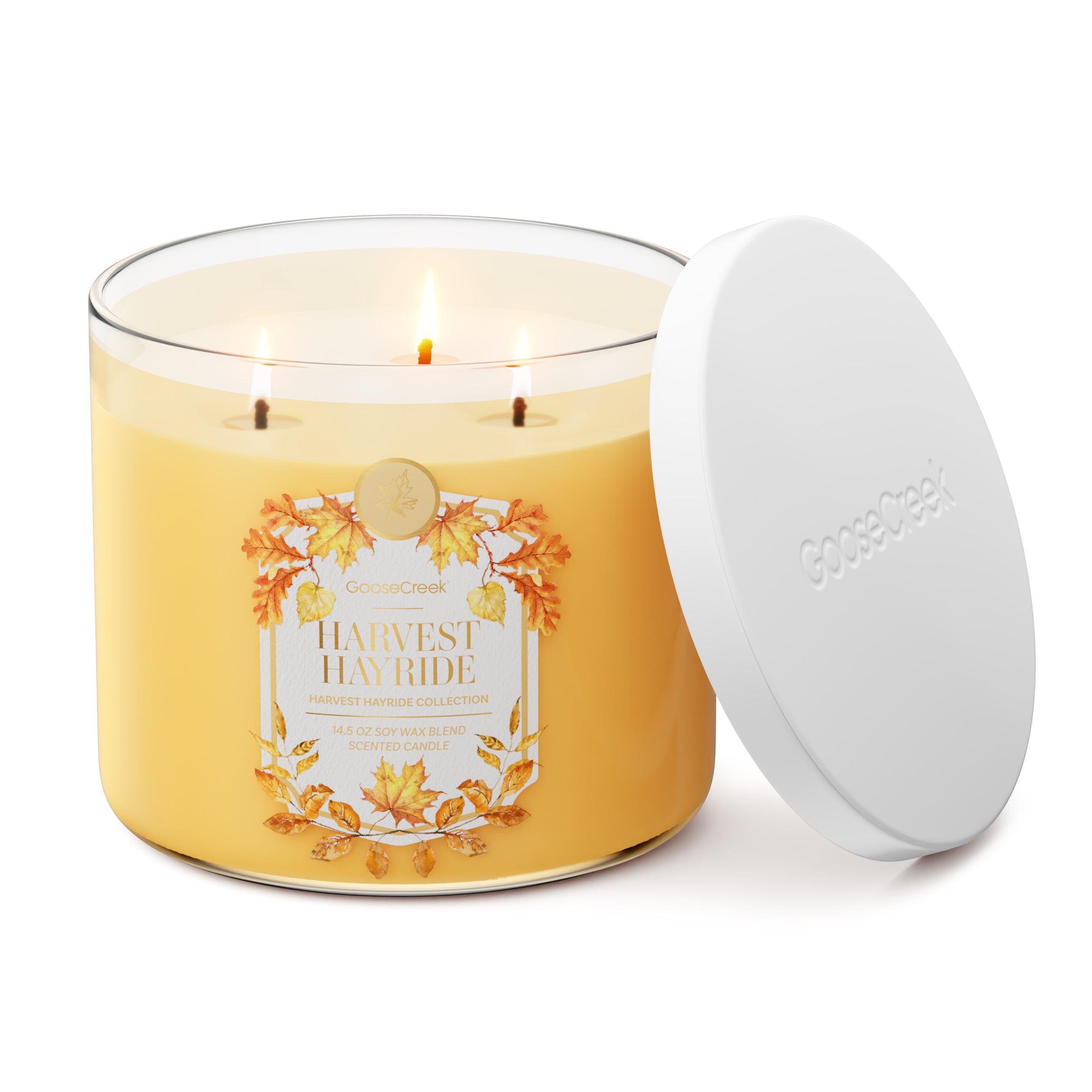 Harvest Hayride 3-Wick Candle - Image 3