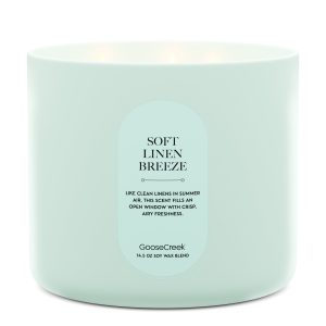 Soft Linen Breeze High Intensity 3-Wick 14.5oz Candle