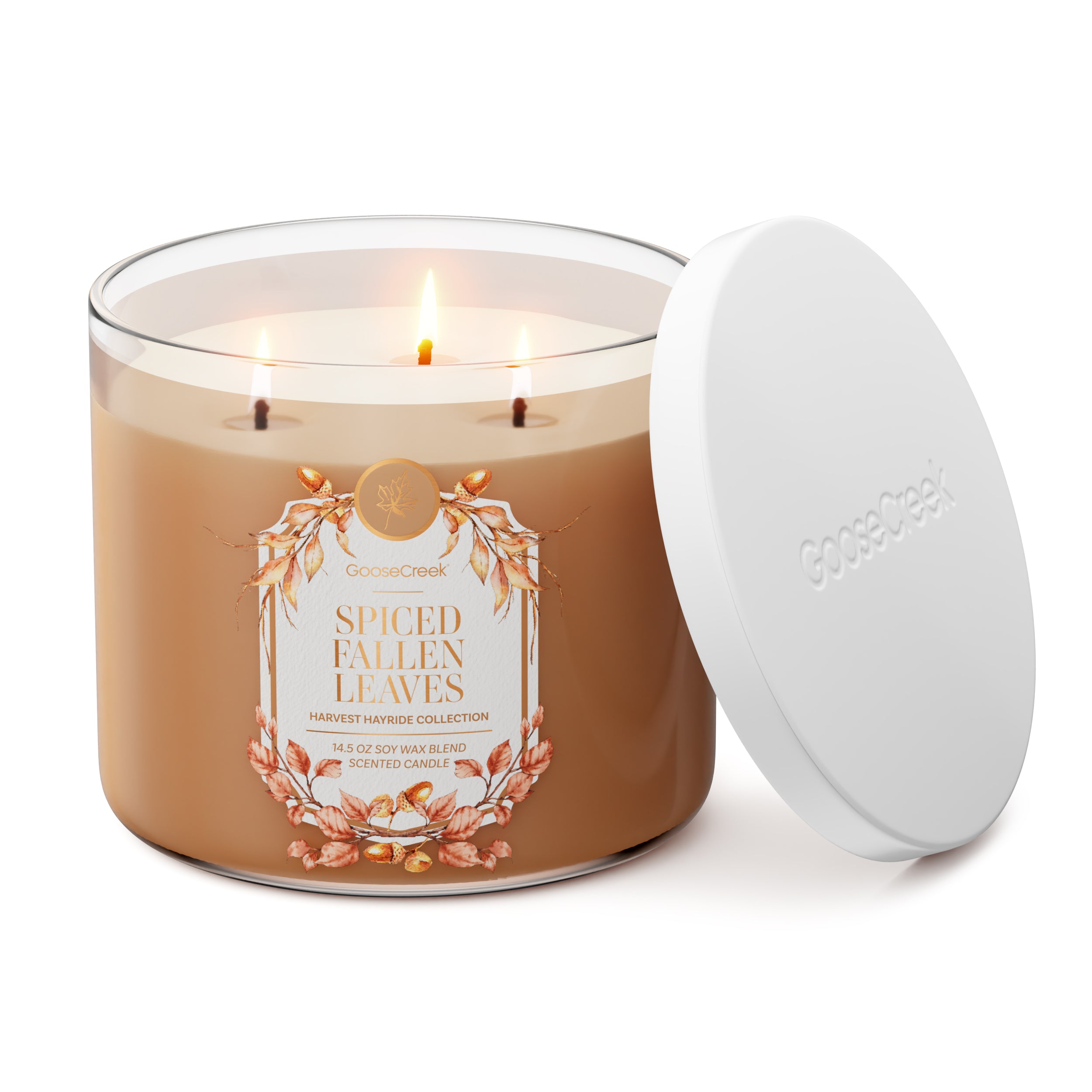Spiced Fallen Leaves 3-Wick Candle - Image 3