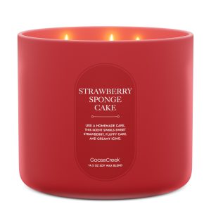 Strawberry Sponge Cake High Intensity 3-Wick 14.5oz Candle