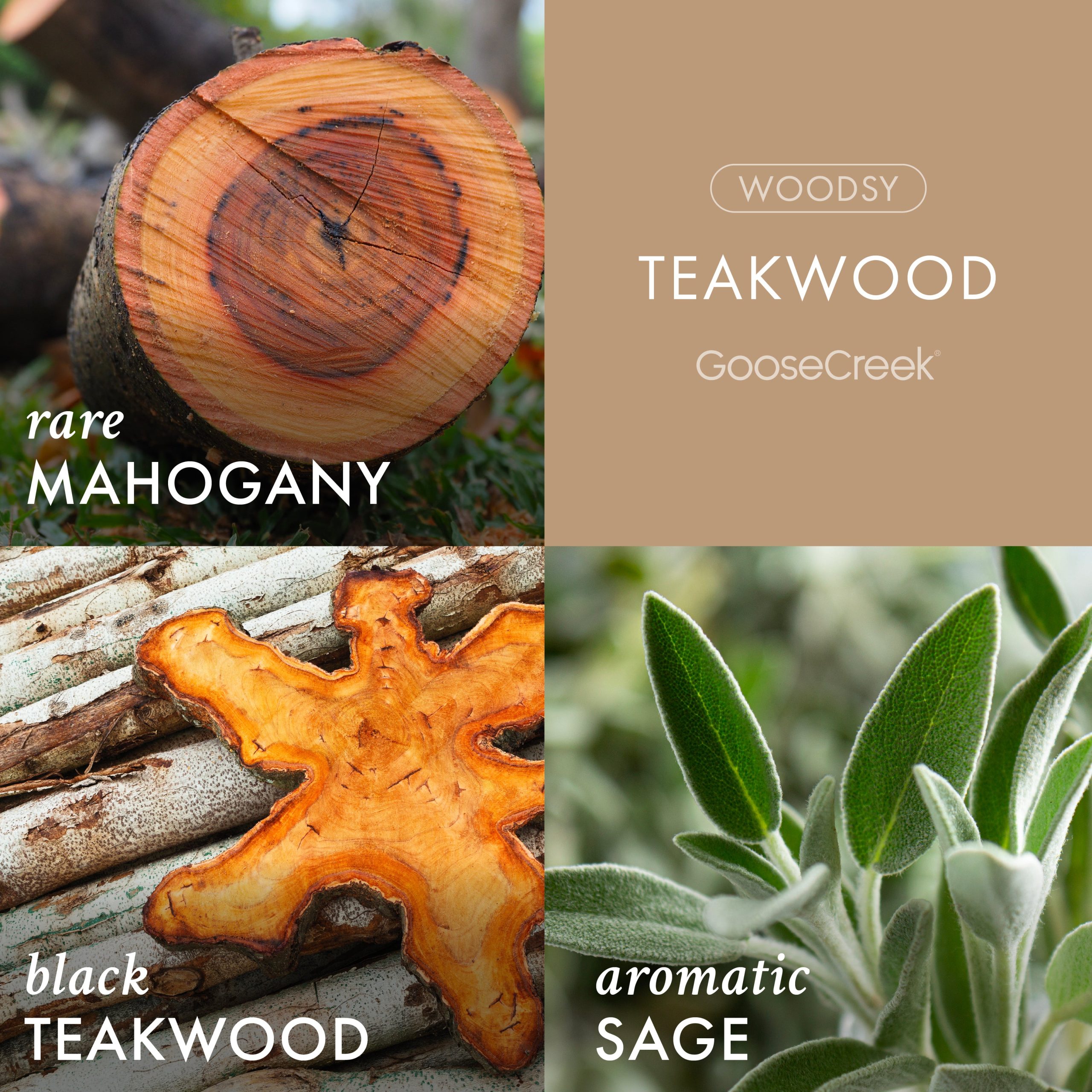 Teakwood 3-Wick Candle - Image 2