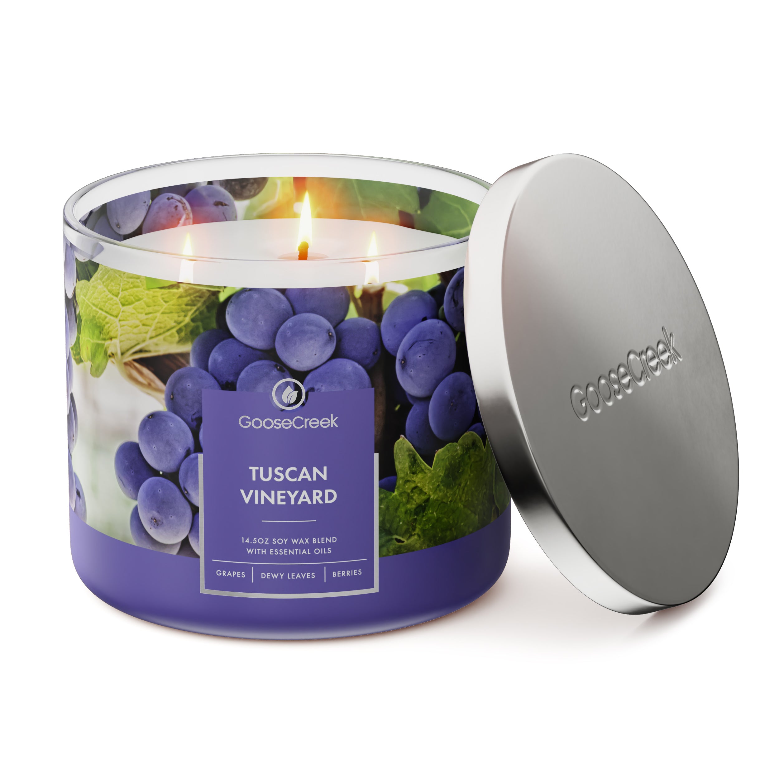 Tuscan Vineyard 3-Wick Candle - Image 3